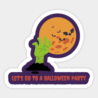 Halloween Party Sticker